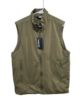 NWT: Lands' End Men's Olive Green Lightweight Vest size Small
